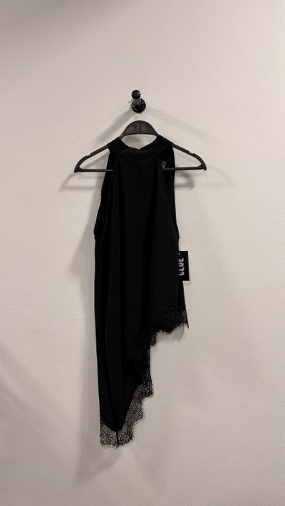 Blusa Halter Irregular Puntilla