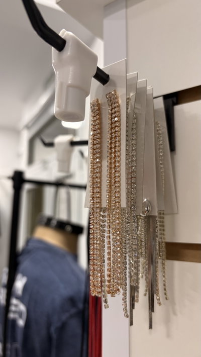 Aros Strass Dorado