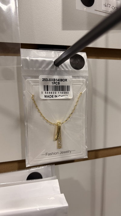 Collar Cadena Dijes Rectangulares