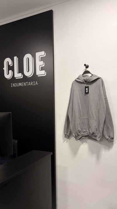 Buzo Cangurp Washed Liso