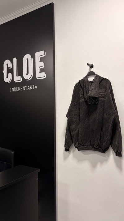 Buzo Friza Canguro Washed CC