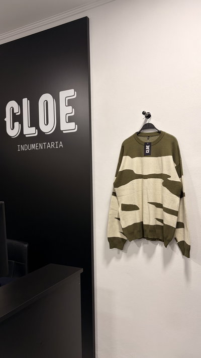 Sweater Jackard con Red