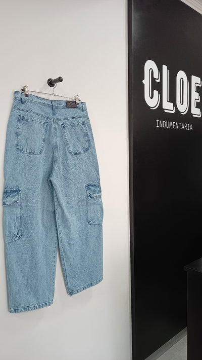 Baggy Tricargo Celeste Nevado