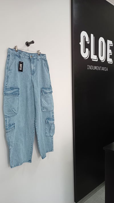 Baggy Cuatri Cargo Celeste