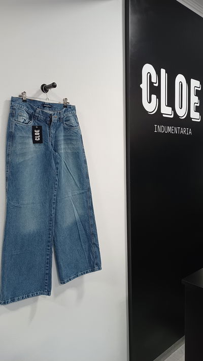 Wide Leg Tiro Bajo Mujer