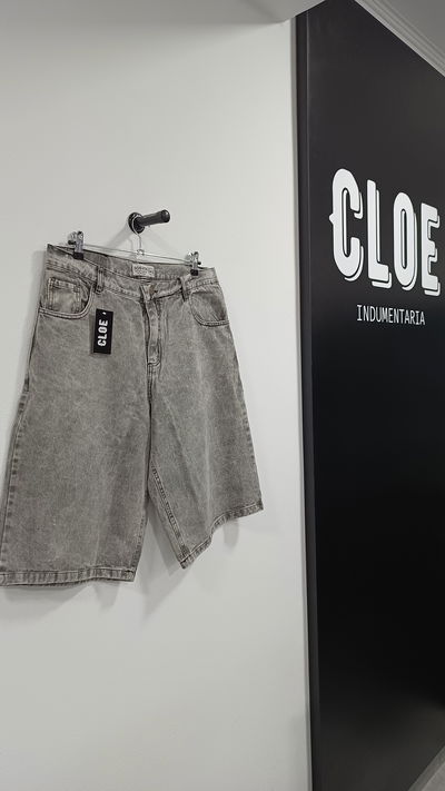 Bermuda Baggy Gris Nevado