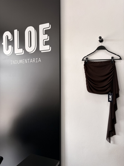 Pollera Til Liso Frunce y Volados