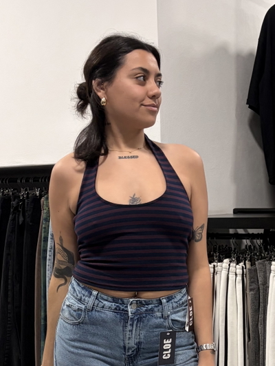 Top Halter Rayado