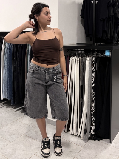 Bermuda Gris Oversized