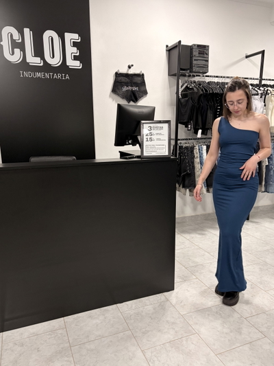 Vestido Microfibra 1 Hombro