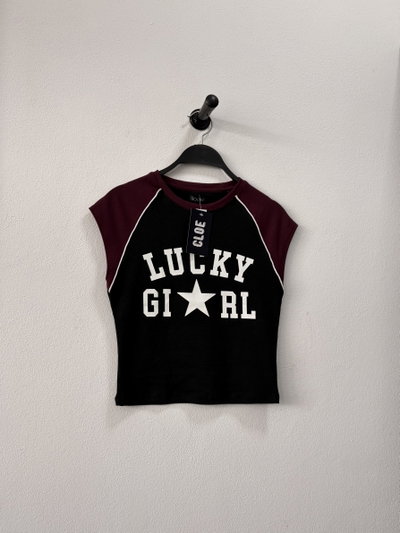 Remera Combi Lucky Girl