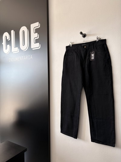 Jeans Mom Rigido Clasico Negro