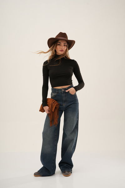 Wide Leg Denim Oxido Rigido