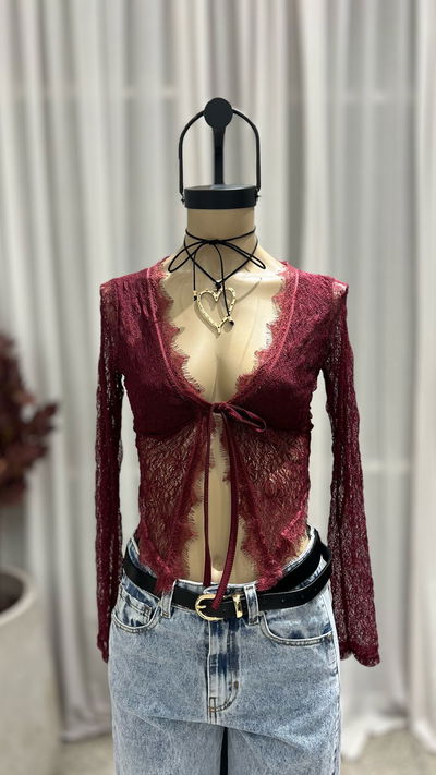 Top M/L Escote Puntilla