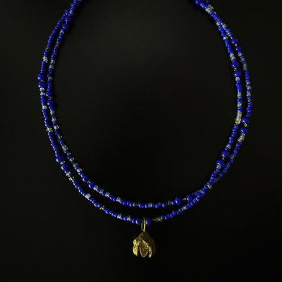 COLLAR BOHO - LAGERSTROEMIA (AZUL)