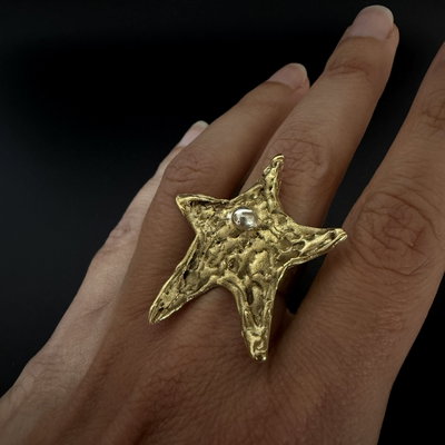 ANILLO DORADO ESTRELLA