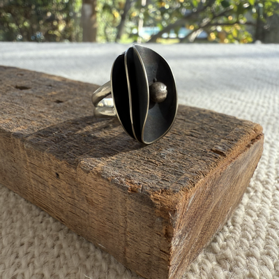 ANILLO ELIPSES DE ALPACA