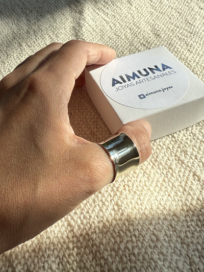 ANILLO ALPACA CURVO
