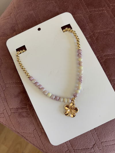 CHOKER ROSACHINA VIOLETA