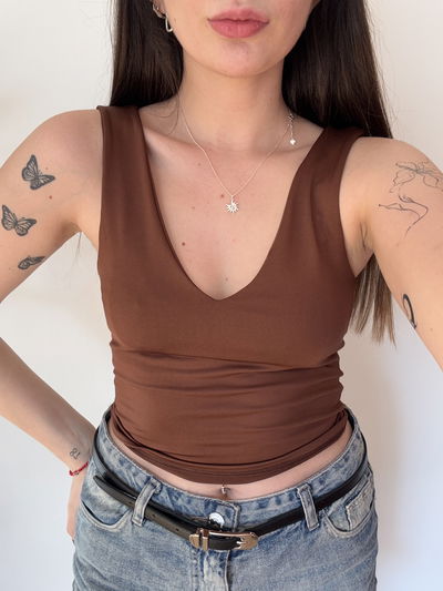 TOP MALTA CHOCO (microfibra)