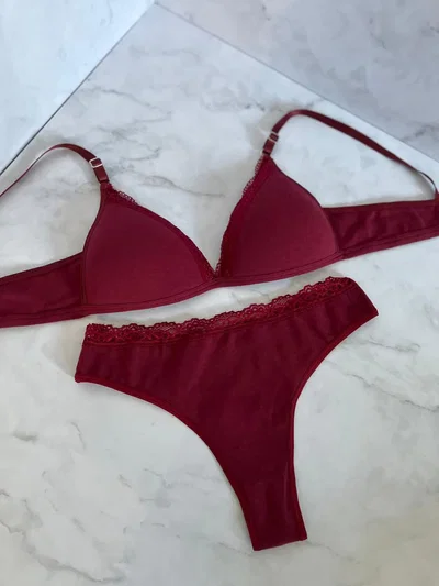 SET VERA TAZA SOFT BORDÓ