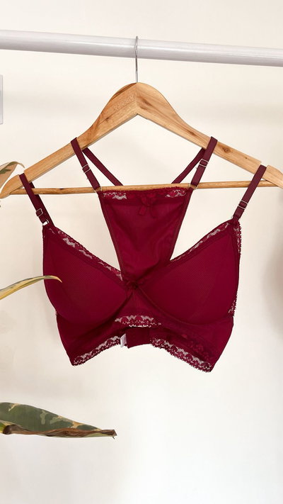 SET MÓNACO BORDÓ (Bralette)