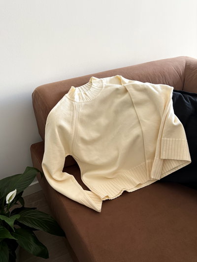 SWEATER BASIC CREMA