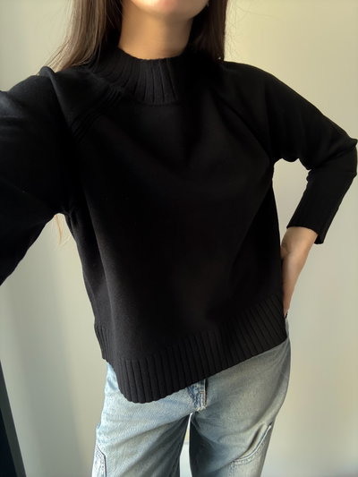 SWEATER BASIC NEGRO
