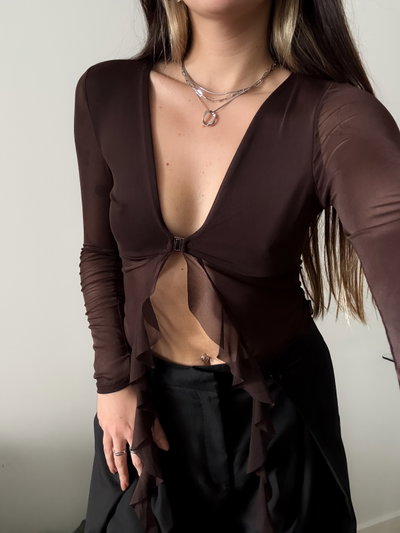 TOP VEST CHOCO