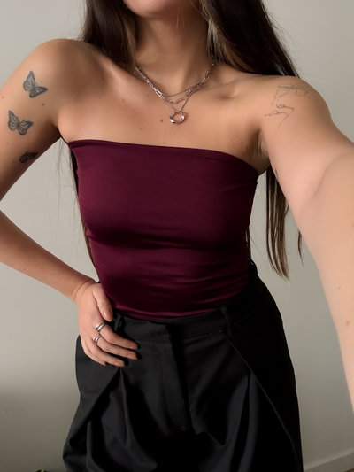 STRAPLESS LARGO BORDO