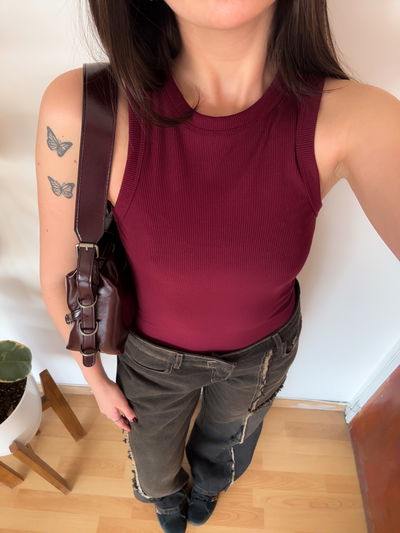 MUSCULOSA GINGER BORDÓ