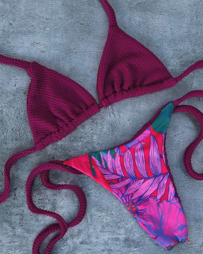 BIKINI SAONA REVERSIBLE MALBEC