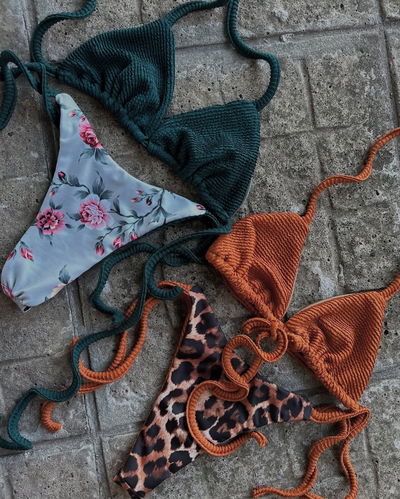 BIKINI SAONA REVERSIBLE PETRÓLEO