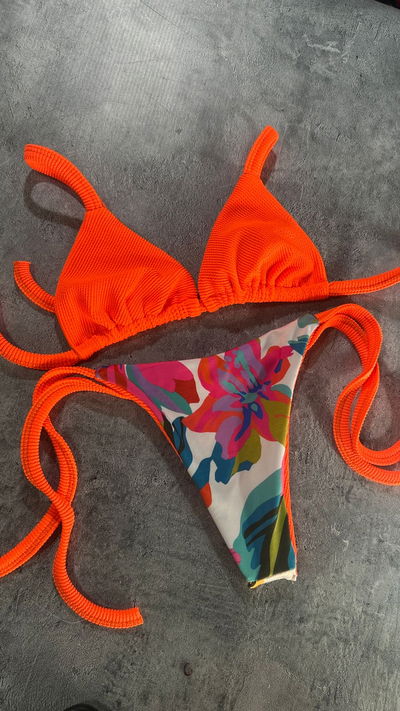BIKINI SAONA REVERSIBLE NARANJA
