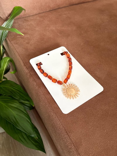 CHOKER SOL NARANJA