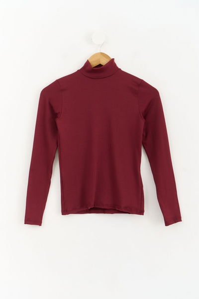 MEDIA POLERA BORDÓ