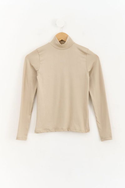 MEDIA POLERA BEIGE