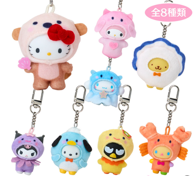 Llaveros sanrio de criaturas acuáticas (Serie Chibitomo, 2.ª edición) ♡