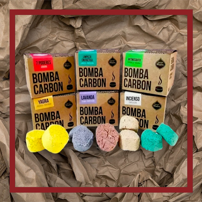 Bombas CARBÓN SAGRADA MADRE x 12 u.