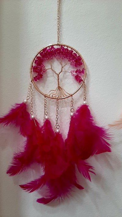 ATRAPASUEÑOS CON PIEDRAS CHICOS