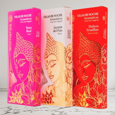 VELAS AROMÁTICAS DE NOCHE AROMANZA