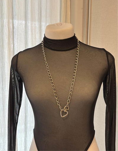 Choker cadena corazón