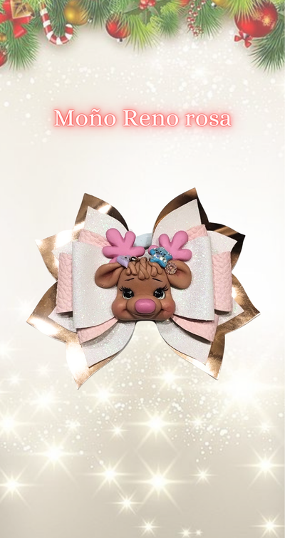 Moño Reno Rosa