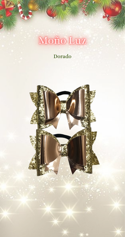 Moño Luz Dorado