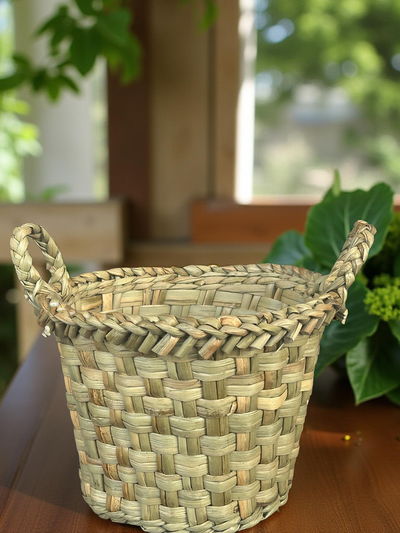 MACETERITO DE JUNCO CÓNICO Y RECTO SET X 3 