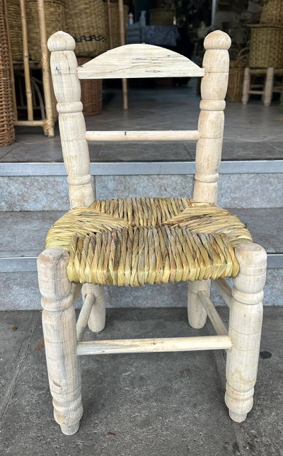 SILLA JARDINERA DE JUNCO 