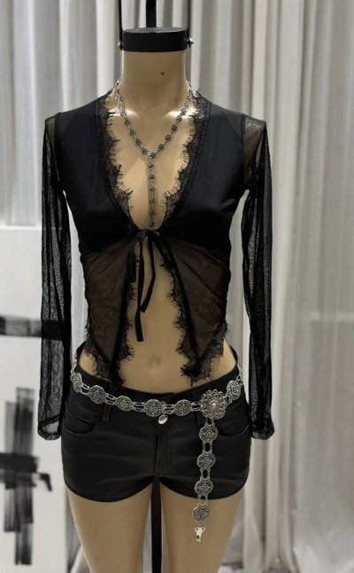 Top microtul puntilla