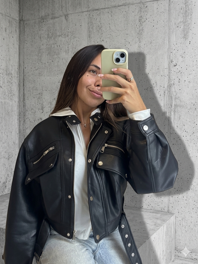 Bomber black oversize