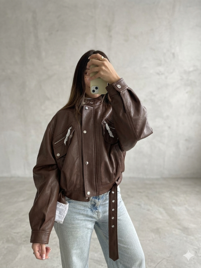 Bomber chocolate oversize  