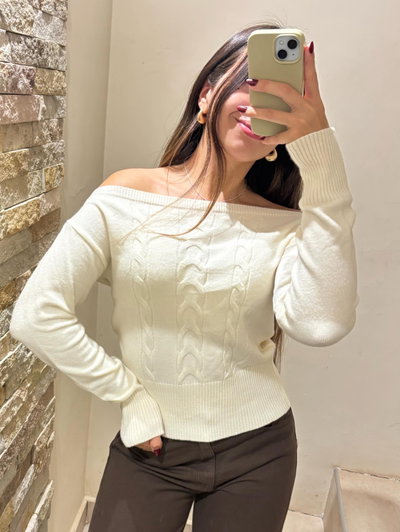 SWEATER off shoulders 3 colores 